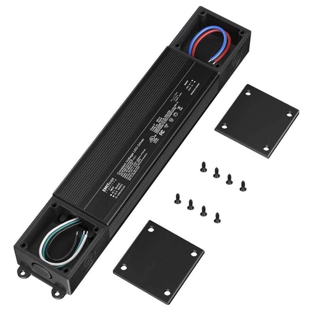 EMITever 24V 300W Dimmable LED Driver IP67 Constant Voltage Indoor Outdoor Black